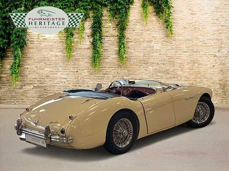 Austin Healey 100/4 100 4 Edelstahl Endschalldämpfer Leder rot