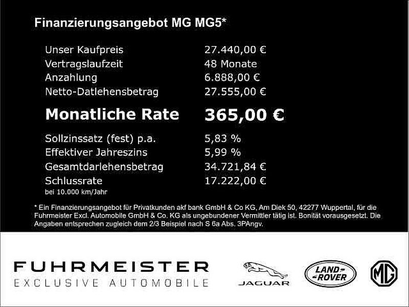 MG MG5 5 Maximal Luxury PDC SHZ 360 Grad Kamera