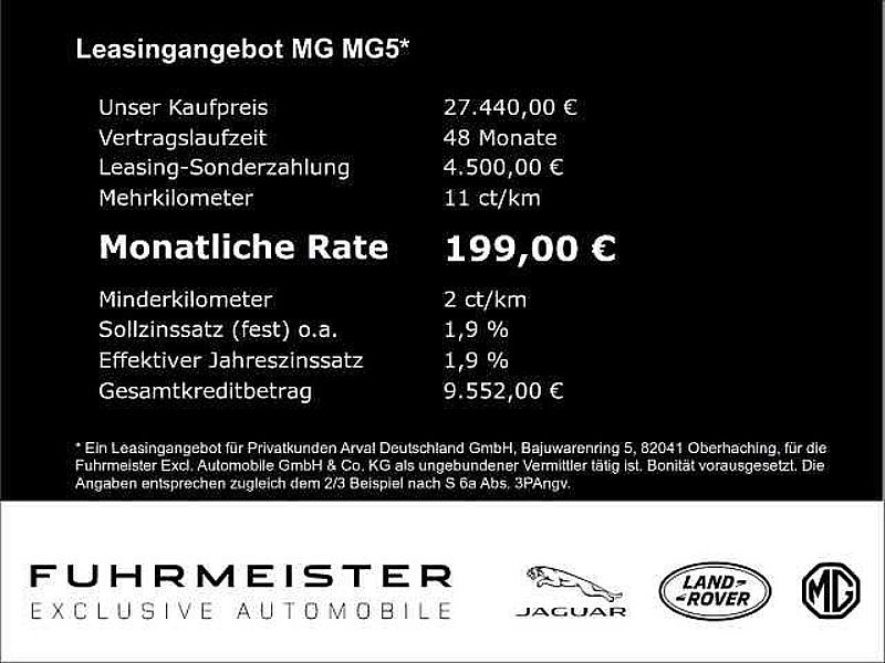 MG MG5 Luxury 61KWh PDC 360 Grad Kamera SHZ